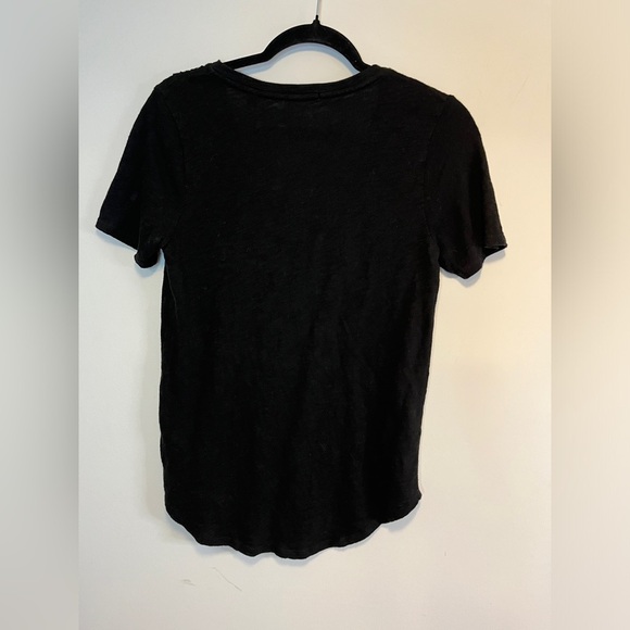 ATM Anthony Thomas Melillo Slub Jersey Classic V-Neck Tee Black Medium - Picture 6 of 10